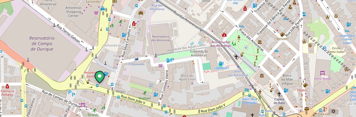 Mapa da localização em R. Joshua Benoliel, Lisboa